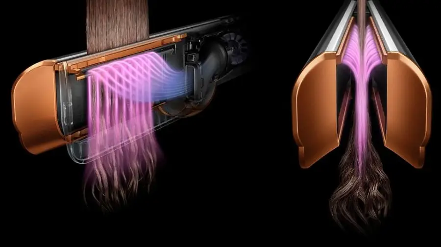 Aeroprostownica Dyson Airstrait pastelowy róż / różowe złoto